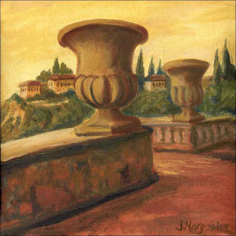 Italy Urns by Joanne Morris Margosian Ceramic Accent & Decor Tile - JM044AT