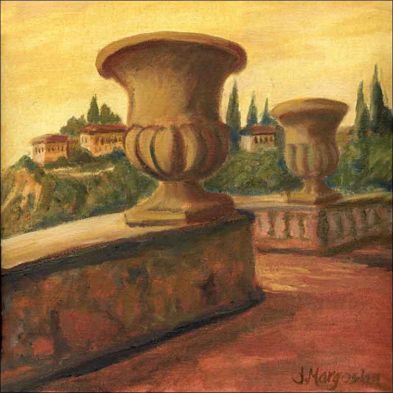 Italy Urns by Joanne Morris Margosian Ceramic Accent & Decor Tile - JM044AT