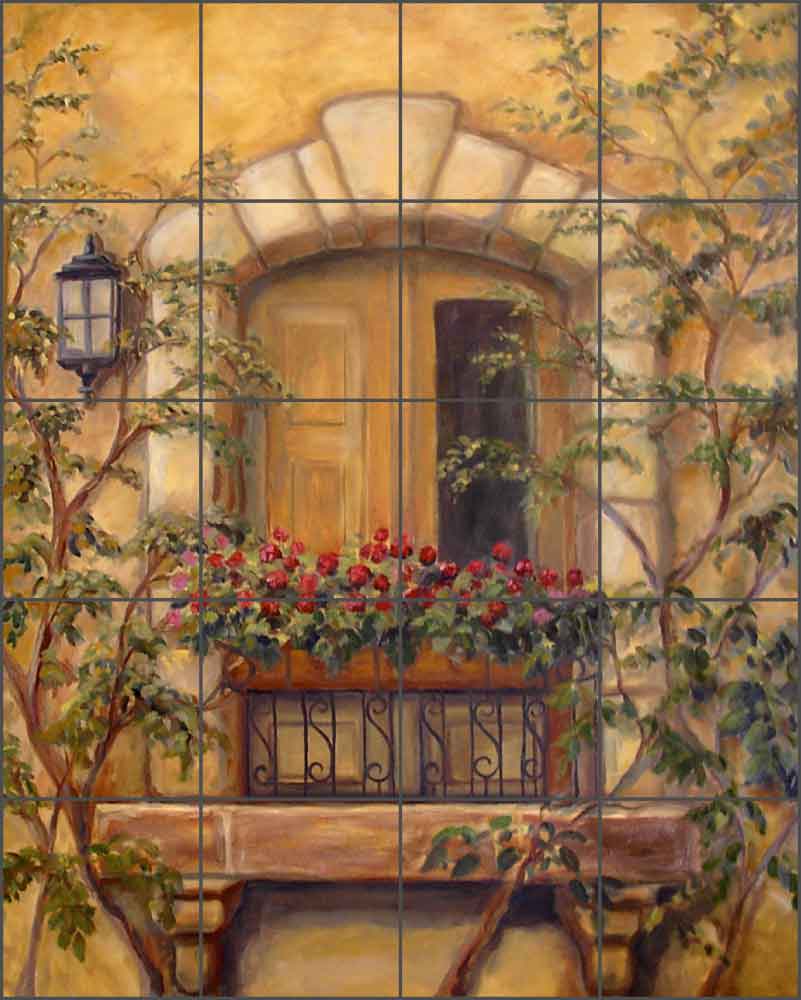 Chianti Stone Door by Joanne Morris Margosian Ceramic Tile Mural JM059