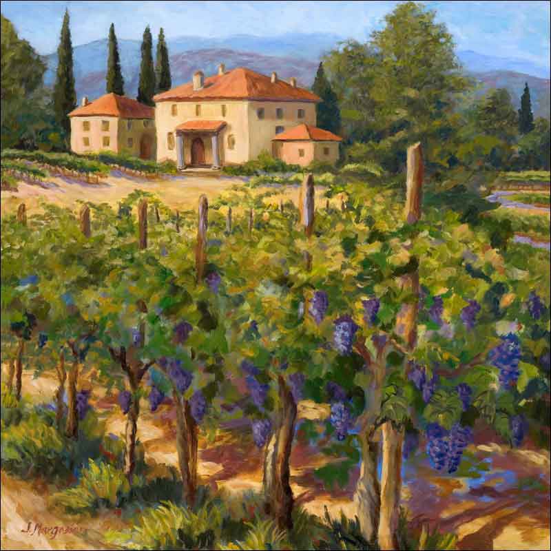 Chianti Harvest by Joanne Morris Margosian Ceramic Accent & Decor Tile JM072AT