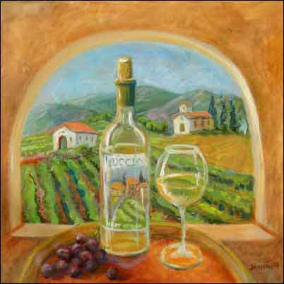 Luccio Vineyard by Joanne Morris Margosian Ceramic Accent & Decor Tile - JM122AT