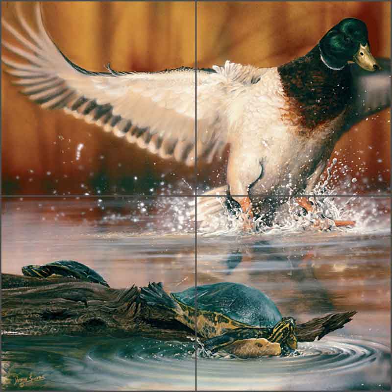 Landing Zone by Justin Sparks Ceramic Tile Mural - JSA015