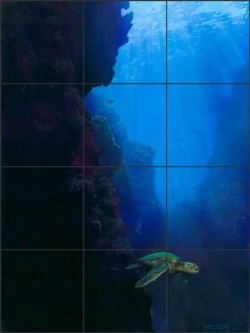 Ancient Realm by Justin Sparks Ceramic Tile Mural JSA018