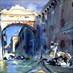 Bridge of Sighs by John Singer Sargent Ceramic Accent & Decor Tile - JSS001AT