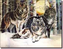Taylor Wolves Wolf Ceramic Accent Tile 8" x 6" - JTA015AT