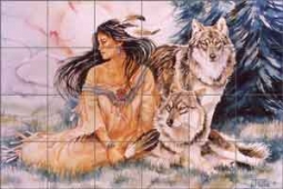 Companions by Jan Taylor Ceramic Tile Mural - JTA019