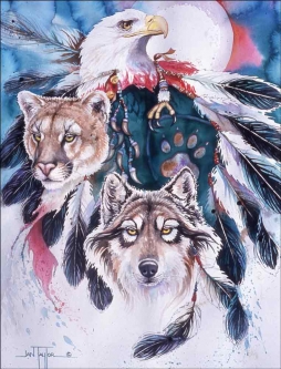 Sacred Spirits by Jan Taylor Ceramic Accent & Decor Tile - JTA031AT