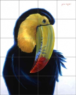 Toucan I by Jack White Ceramic Tile Mural JWA025