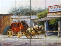 Waiting for Orders by Jack White Ceramic Tile Mural - JWA027