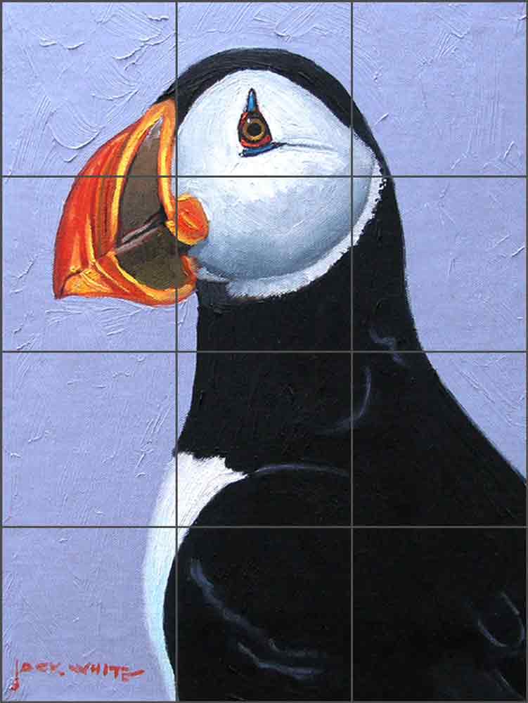 Puffin by Jack White Ceramic Tile Mural JWA032
