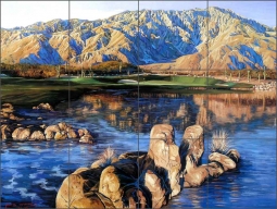 Palm Desert by Jack White Ceramic Tile Mural - JWA041