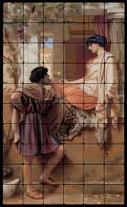 Godward Old World Tumbled Marble Tile Mural 36" x 60" - JWG020