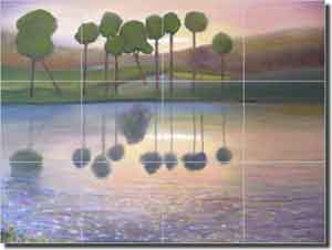 Lee Golf Kiawah Island Ceramic Tile Mural 24" x 18" - KLA018