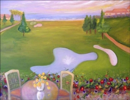 Golf - Monarch Beach, CA by Karen J. Lee Ceramic Accent & Decor Tile - KLA019AT