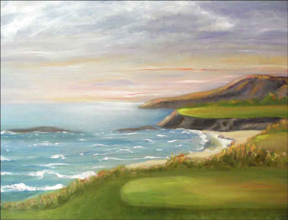Golf - Pacific Coastal by Karen J. Lee Ceramic Accent & Decor Tile - KLA020AT