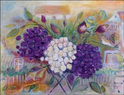 Lee Peony Floral Ceramic Accent & Decor Tile - KLA032AT