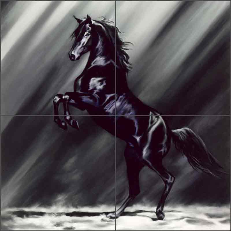 Dark Splendor by Kim McElroy Ceramic Tile Mural KMA033