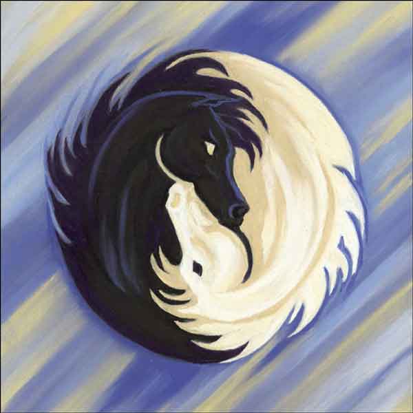 Epona Logo by Kim McElroy Ceramic Accent & Decor Tile KMA063AT