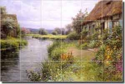 Knight River Landscape Ceramic Tile Mural 25.5" x 17" - LKA013