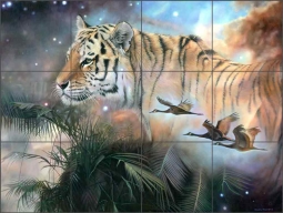 Live Life with Courage by Leslie Macon Ceramic Tile Mural - LMA002
