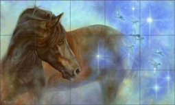 The Power of Self Expression by Leslie Macon Ceramic Tile Mural LMA017