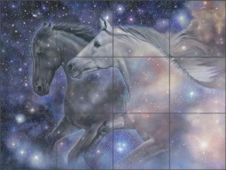 The Shadow of My Soul by Leslie Macon Ceramic Tile Mural LMA018