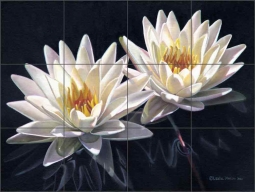 Duet by Leslie Macon Ceramic Tile Mural LMA032