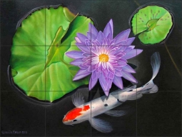 Reflections From a Quiet Mind by Leslie Macon Ceramic Tile Mural - LMA063