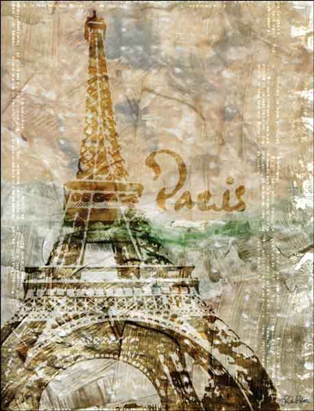Roberto Paris Eiffel Tower Ceramic Accent Tile - LRA001AT