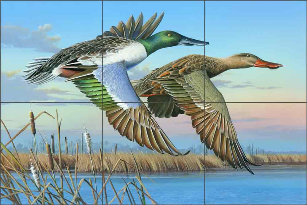 High Water by Mike Brown Ceramic Tile Mural MBA008