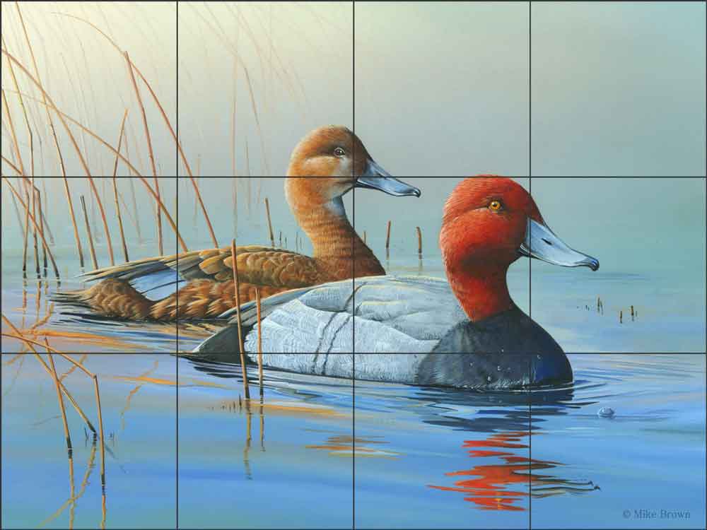 Red Heads by Mike Brown Ceramic Tile Mural - MBA011
