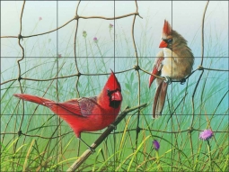 Scarlet by Mike Brown Ceramic Tile Mural MBA012