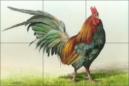 Strutting by Mike Brown Ceramic Tile Mural - MBA014