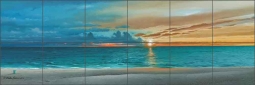 Anna Maria Beach by Mike Brown Ceramic Tile Mural MBA030