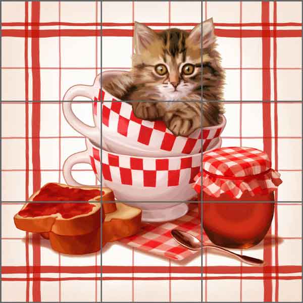 Country Kitchen: Jam by Maryline Cazenave Ceramic Tile Mural - MC2-003a