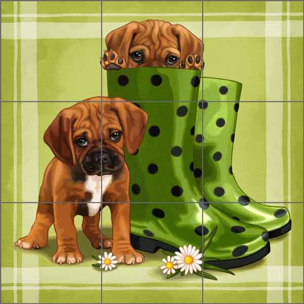 Garden Collection 1 by Maryline Cazenave Ceramic Tile Mural - MC2-007a
