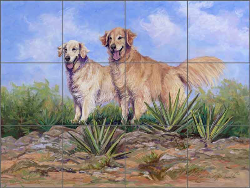 A Golden Day by Marsha McDonald Ceramic Tile Mural - MMA022