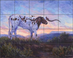 Along the Brazos by Marsha McDonald Ceramic Tile Mural - MMA024