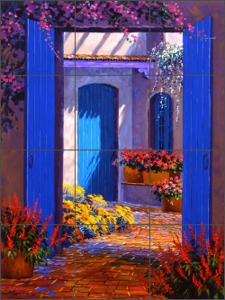 Sante Fe Surprise by Mikki Senkarik Ceramic Tile Mural - MSA043
