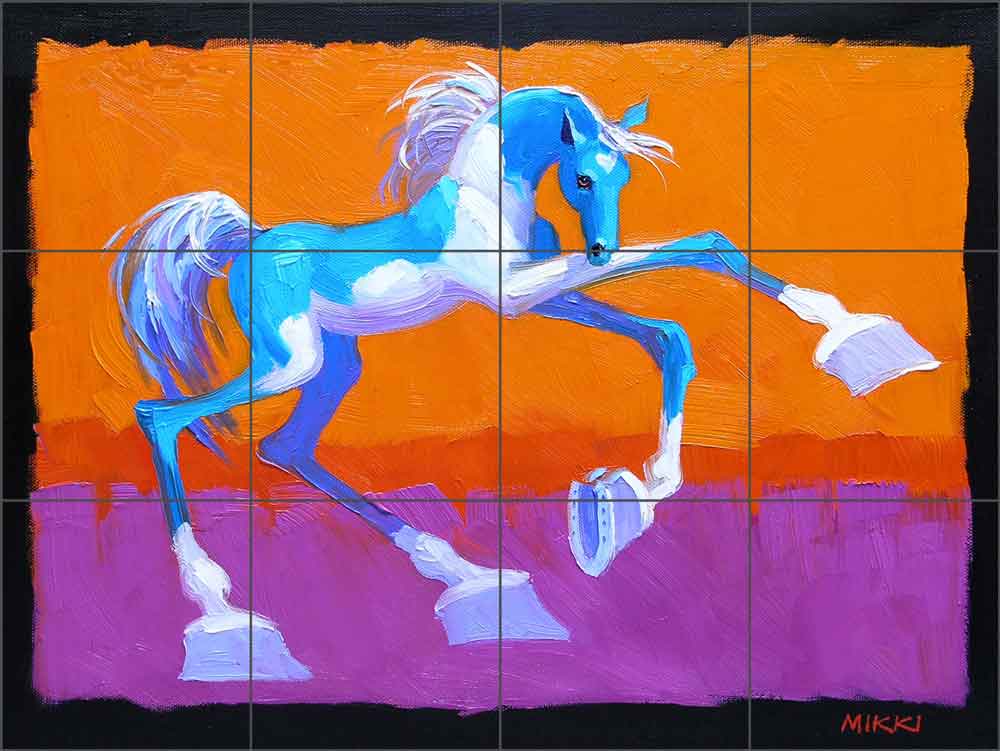 Prissie the Paint by Mikki Senkarik Ceramic Tile Mural - MSA072