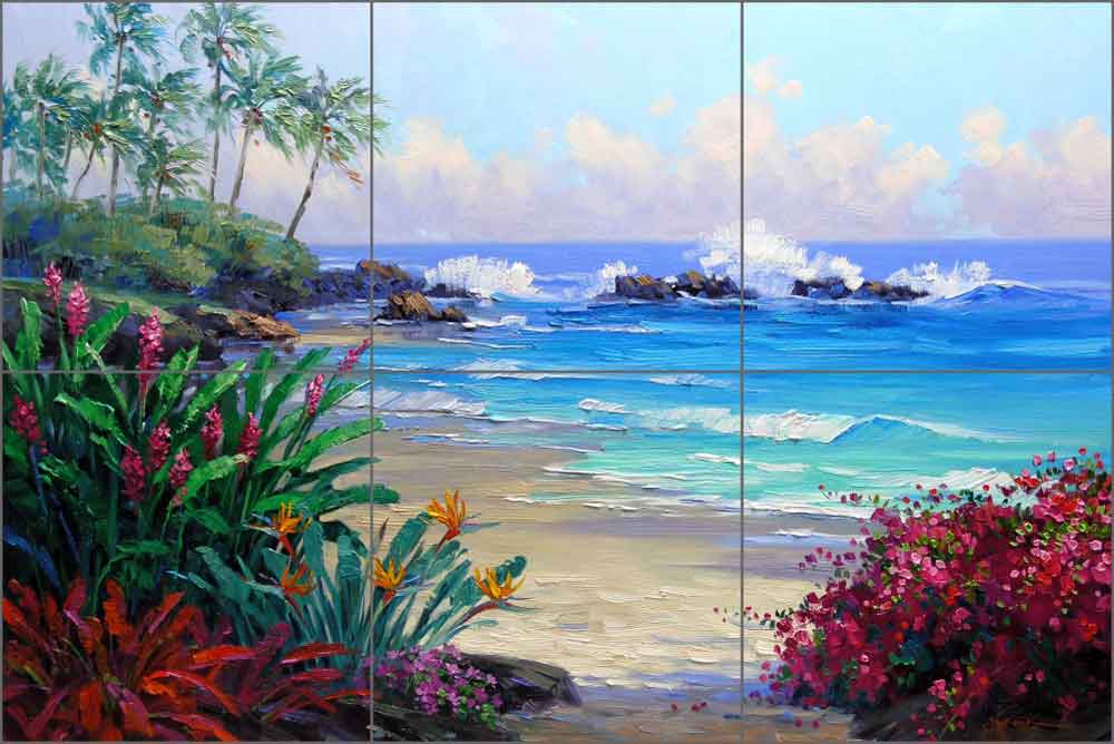 Secret Cove by Mikki Senkarik Ceramic Tile Mural - MSA078