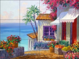 Fresh Fruit by Mikki Senkarik Ceramic Tile Mural MSA118