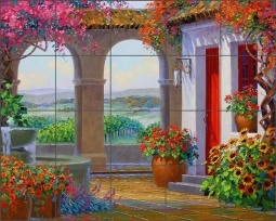 Endless Tranquility by Mikki Senkarik Ceramic Tile Mural - MSA123