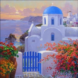 A Touch of Greece by Mikki Senkarik Accent & Decor Tile - MSA126AT