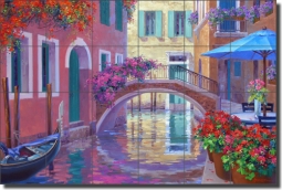 A Touch of Romance by Mikki Senkarik Ceramic Tile Mural - MSA127