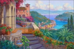Breathtaking Retreat by Mikki Senkarik Ceramic Tile Mural - MSA132