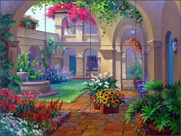 Intriguing Archways by Mikki Senkarik Ceramic Tile Mural - MSA137