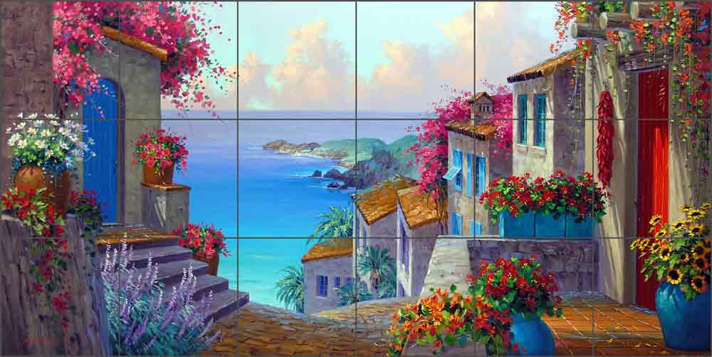 Mesmerizing View by Mikki Senkarik Ceramic Tile Mural MSA142