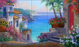 Tranquil Haven by Mikki Senkarik Ceramic Tile Mural MSA154