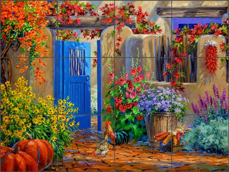 Tapestry of Fall by Mikki Senkarik Ceramic Tile Mural MSA171